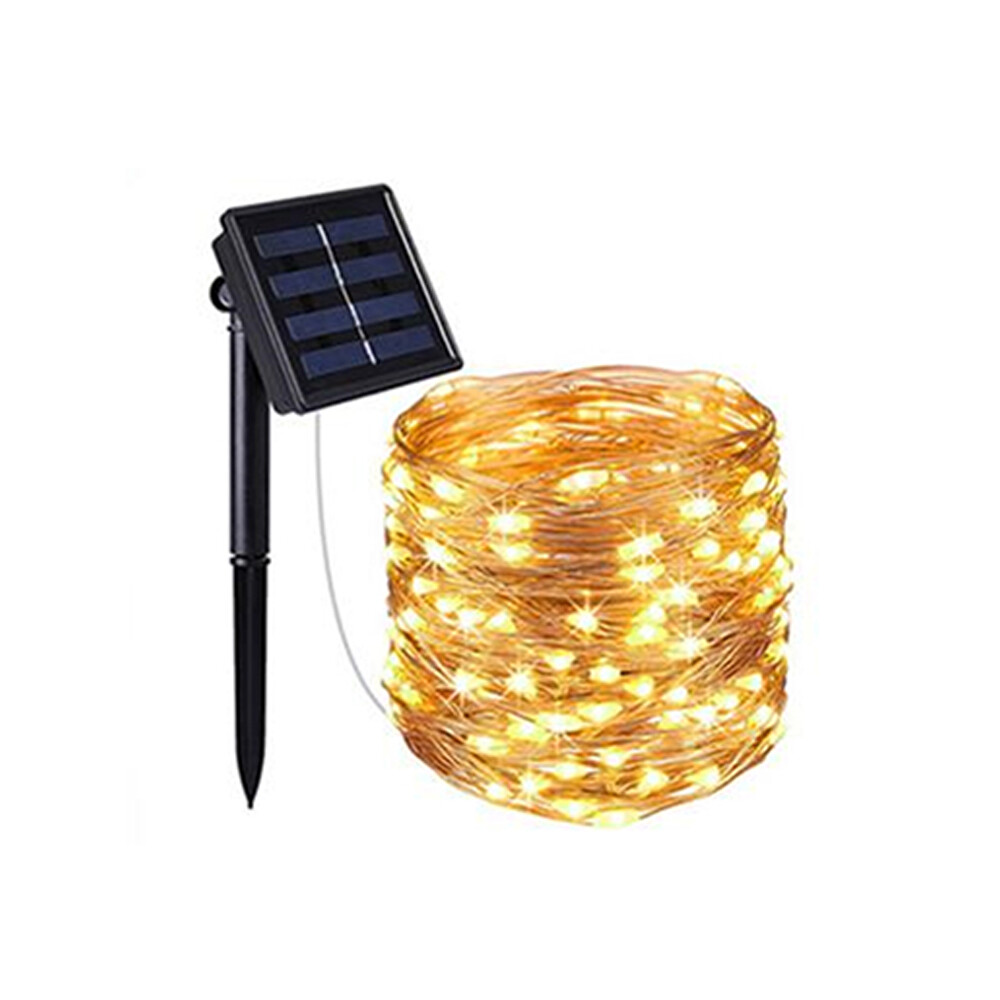 Christmas Lights,Solar String Lights 10M 100LED Outdoor String Lights, Waterproof Decorative String Lights for Patio, Garden, Gate, Yard, Party, Wedding, Christmas