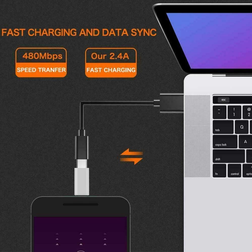 [Songful] đầu đực Micro USB để USB-C Loại C Bộ chuyển đổi cái Adapter sạc kết nối dữ liệu