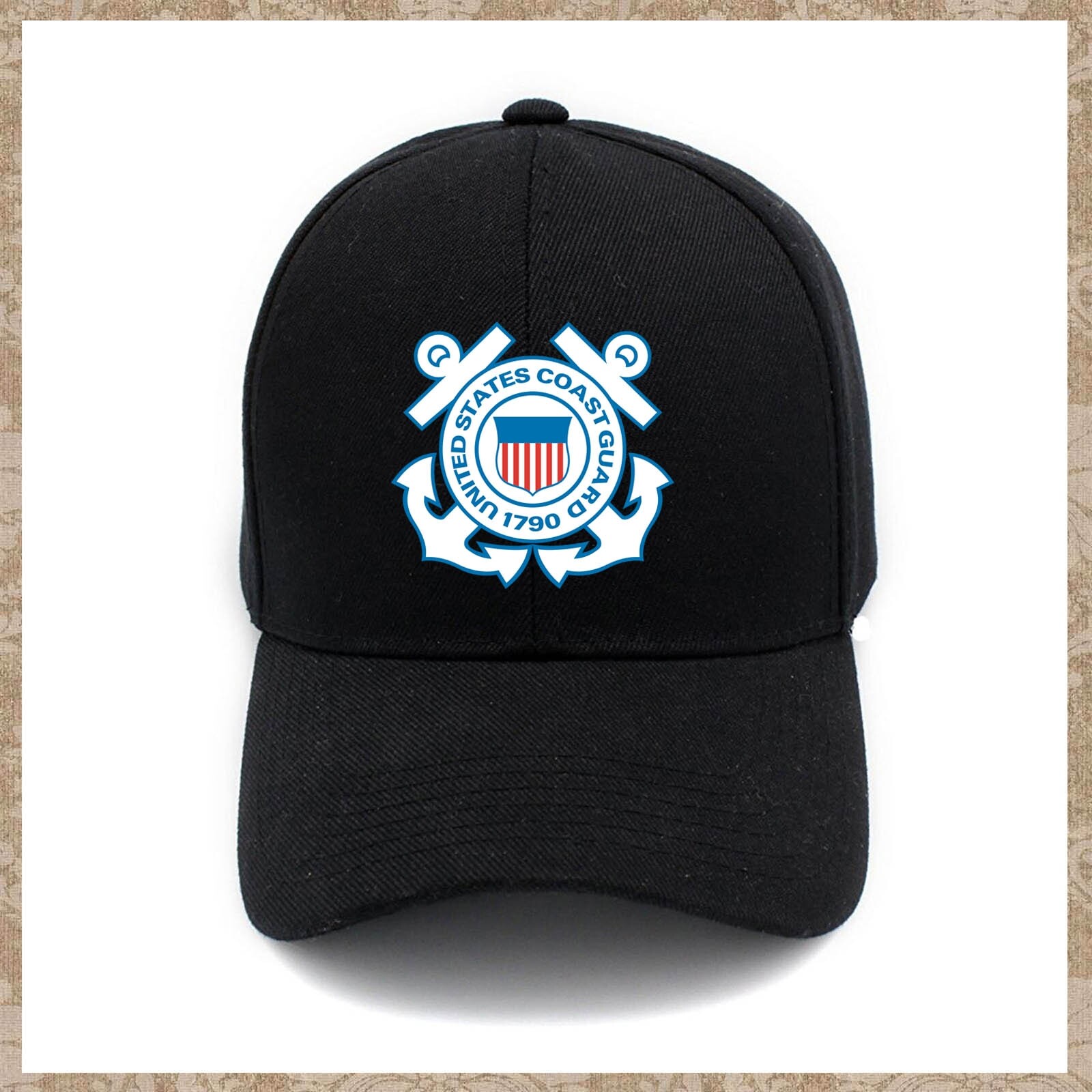 Denim Cap The US Coast Guard Baseball Dad Cap Classic Adjustable Sports for Men Women Hat