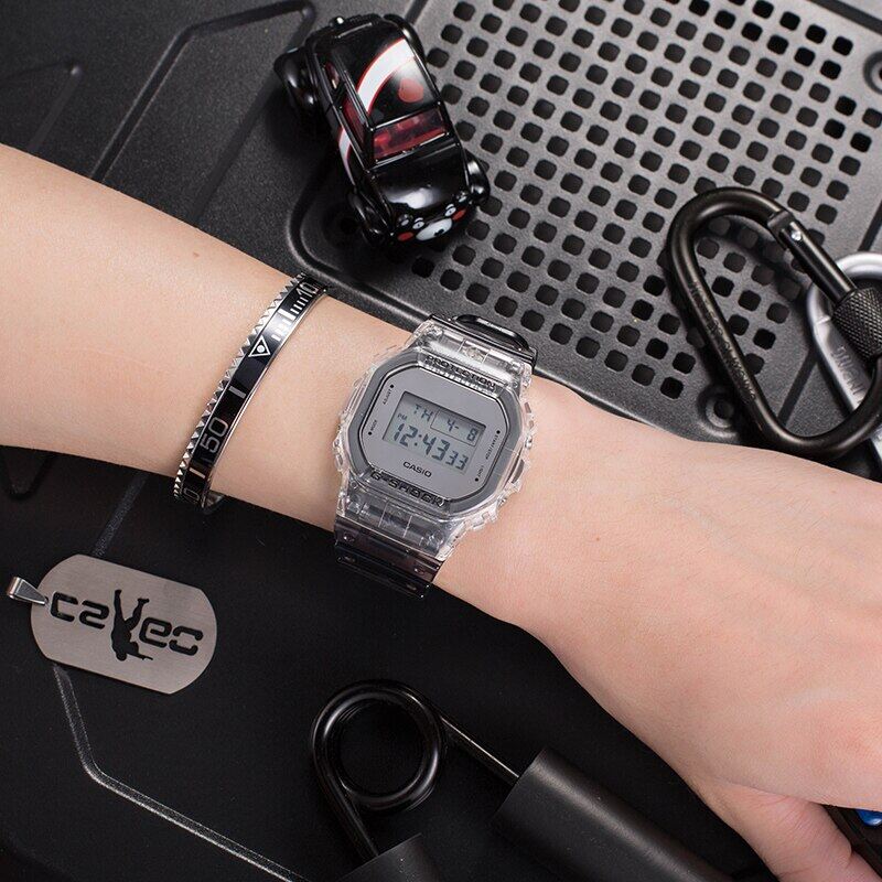 OFFICIAL WARRANTY) Casio G-Shock DW-5600SK-1 Special Color Model Semi  Transparent Digital Resin Watch DW5600SK-1DR / DW-5600SK-1DR | Lazada