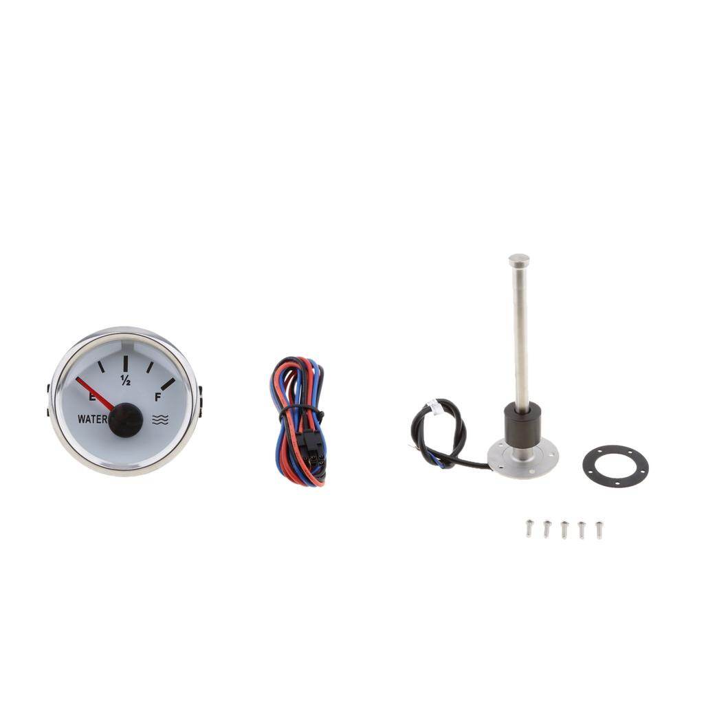 Lazarasuper đồng hồ đo mực nước nhiên liệu & chất lỏng 200mm, cảm biến + đồng hồ đo mực nước 52mm