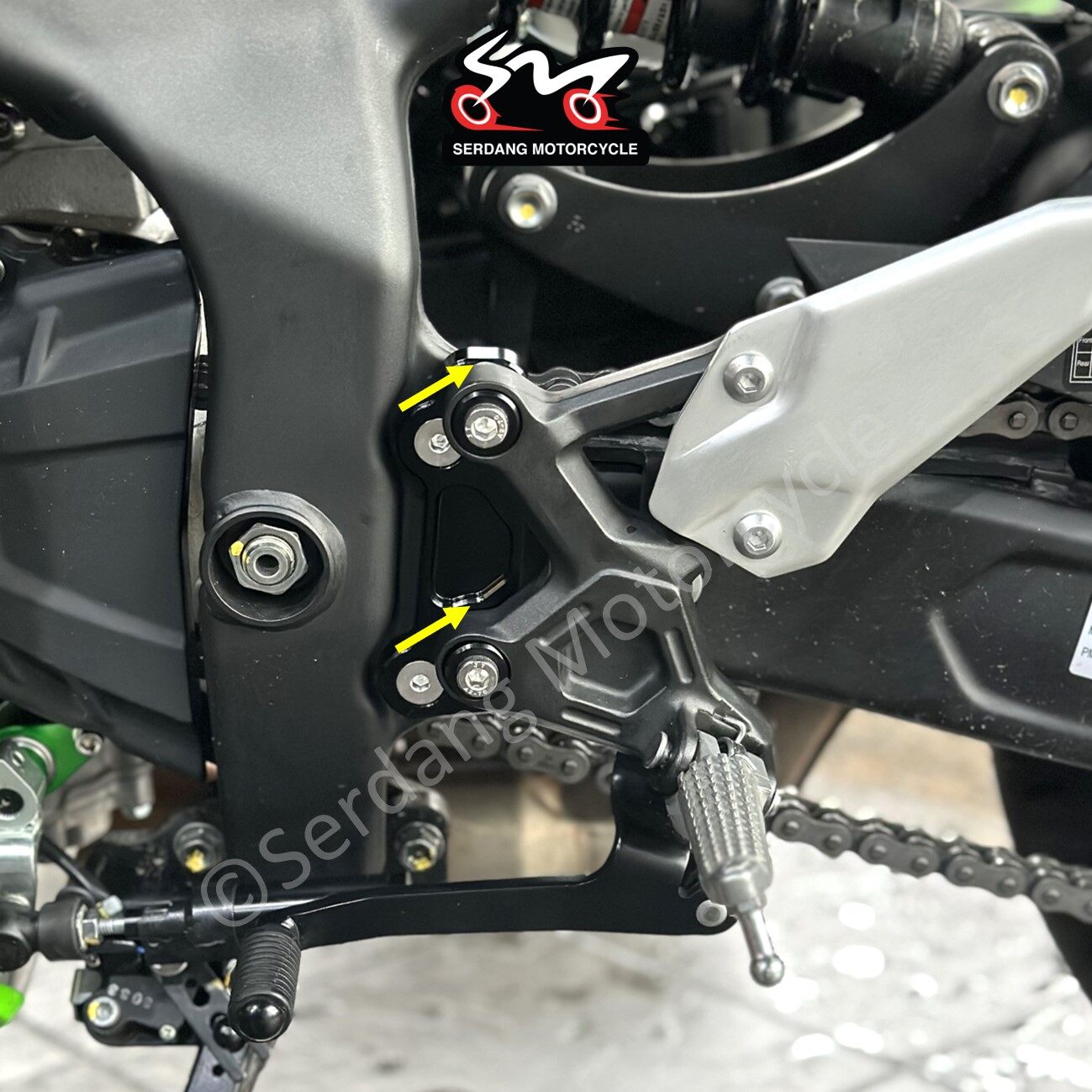 Kawasaki ZX25R ZX-25R Footrest Extension Pedal Riser Foot Pad
