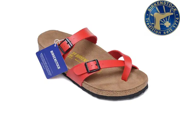all red birkenstocks