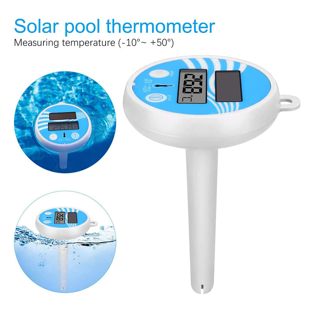 Floating Digital Pool Thermometer Solar Powered Outdoor Spa Thermometer