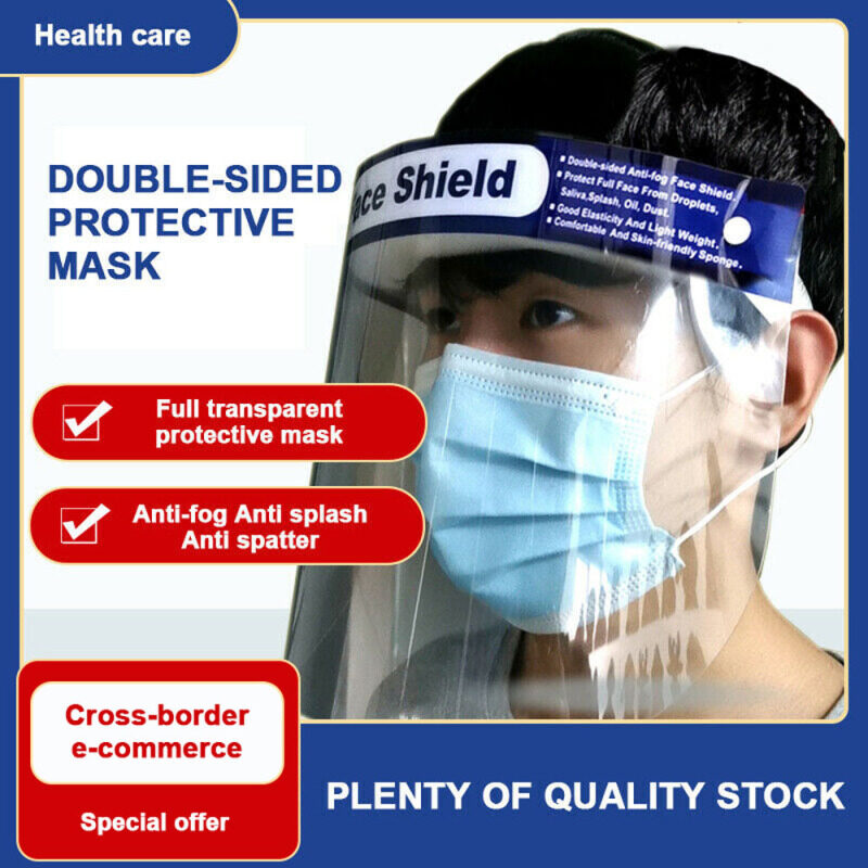 Universal Transparent Anti-fog Plastic Epidemic Protective Full Face Safety Protective Mask Cover Face Shield Protective mask