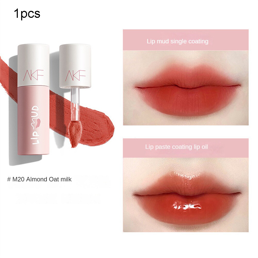 Eryababy AKF Lip Mud Lip Glaze Whitening Lipstick Female Parity Student Makeup Cosmetics Lipstick