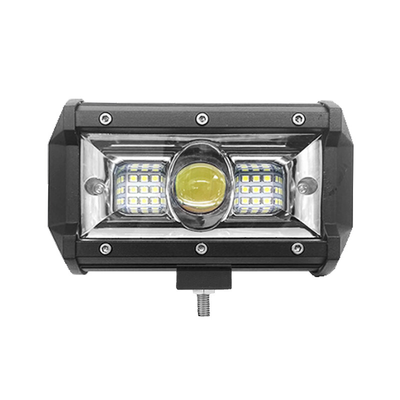 New 5 inch fog lampu sportlight 105w double color yellow/white led lamp car work light combo beam for atv suv trucks motorcycle driving light bar 12v 24v
