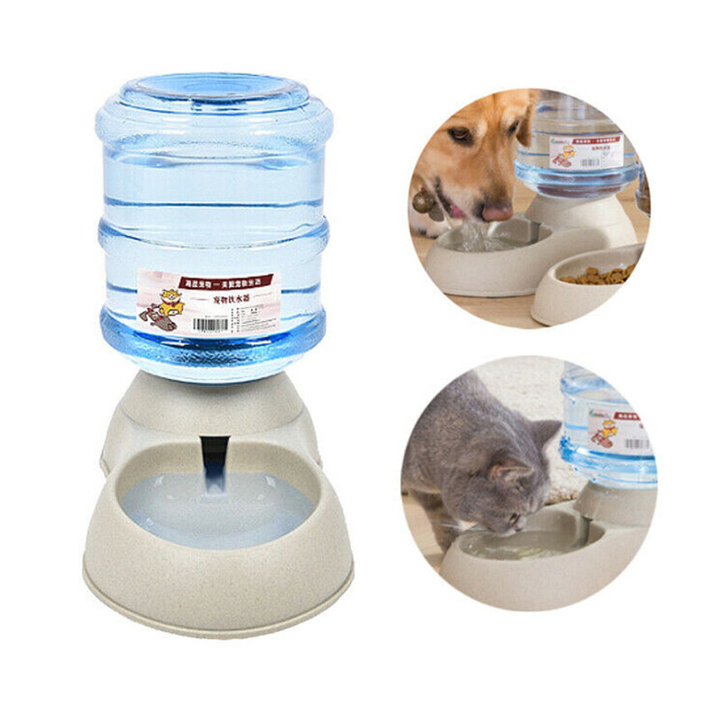 Nước Uống Thú Cưng Bát 2 Pc 3.5L Tự Động Thức Ăn Vật Nuôi Bình Nước Dụng Cụ Cho Chó Mèo Ăn Bát Uống Nước Món Ăn