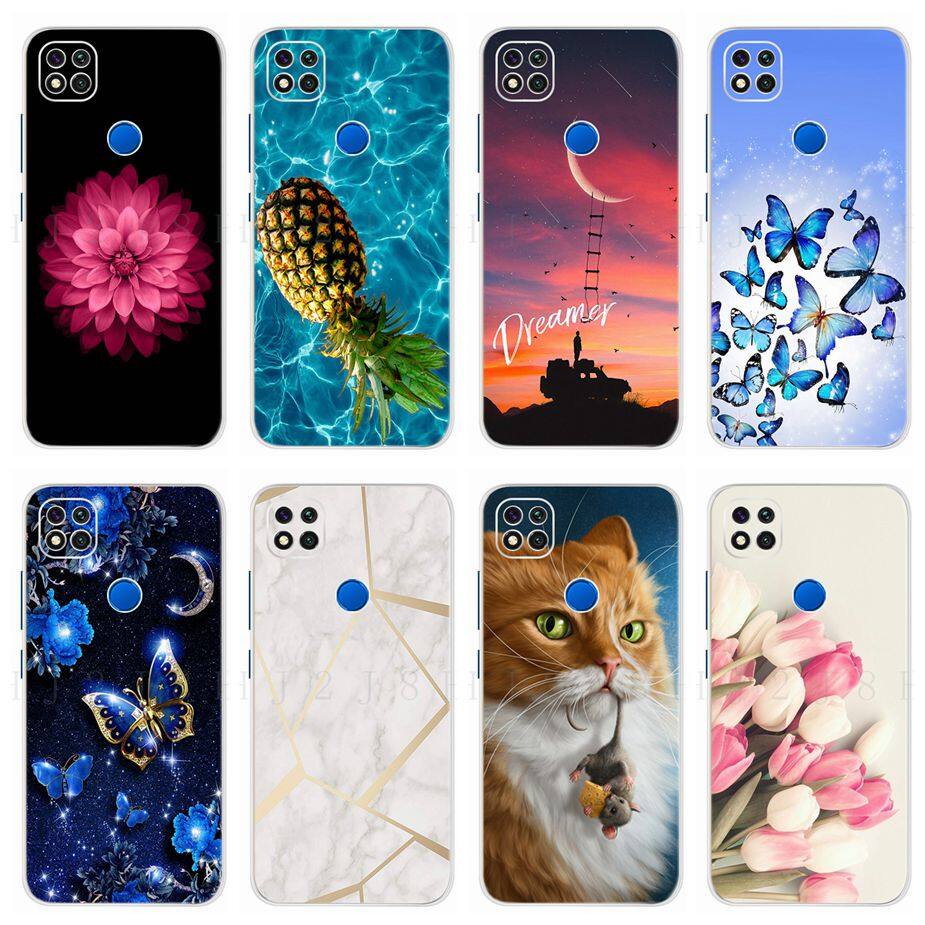 For Xiaomi Redmi 9C Moblie Phone Soft Shell Cute Fashion Painted Cat Phone Cover Redmi9C Casing