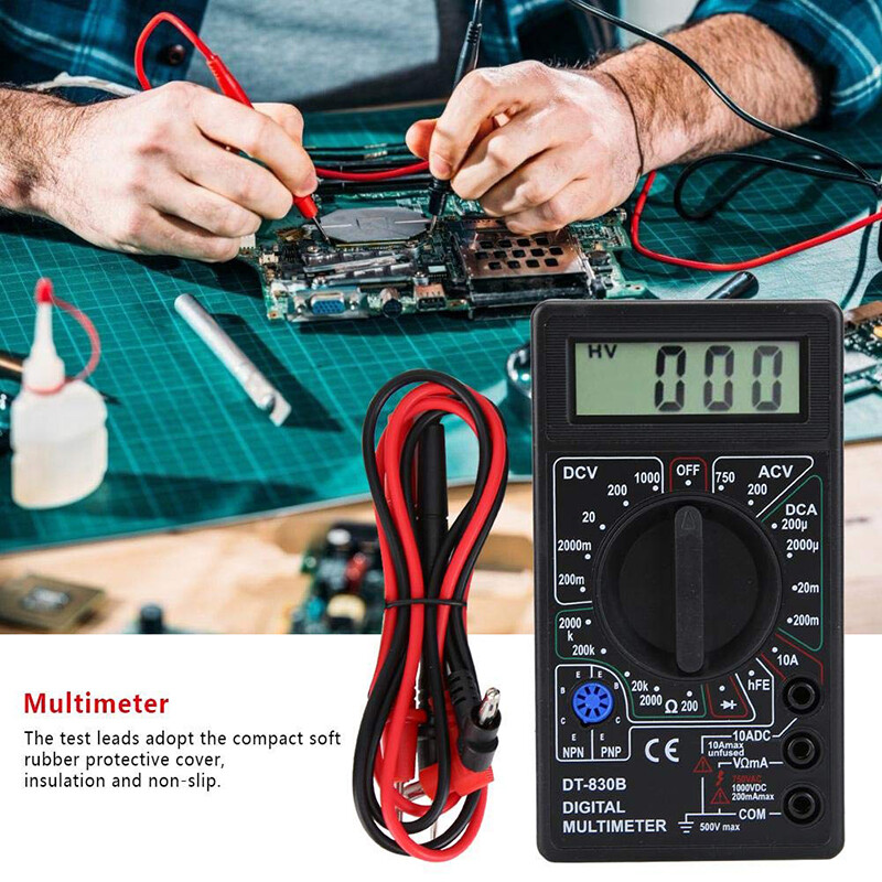 [Hàng Có Sẵn] KIPRUN Đồng Hồ Vạn Năng Kỹ Thuật Số LCD AC/DC, Vôn Kế Ampe Kế 750/1000V Máy Kiểm Tra Ohm Đồng Hồ Cầm Tay An Toàn Cao Đồng Hồ Vạn Năng Kỹ Thuật Số