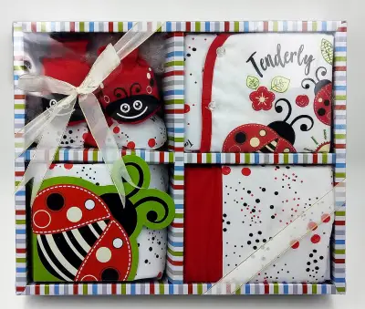 Tenderly 5 Pieces Pack Baby Gift Set - Ladybird