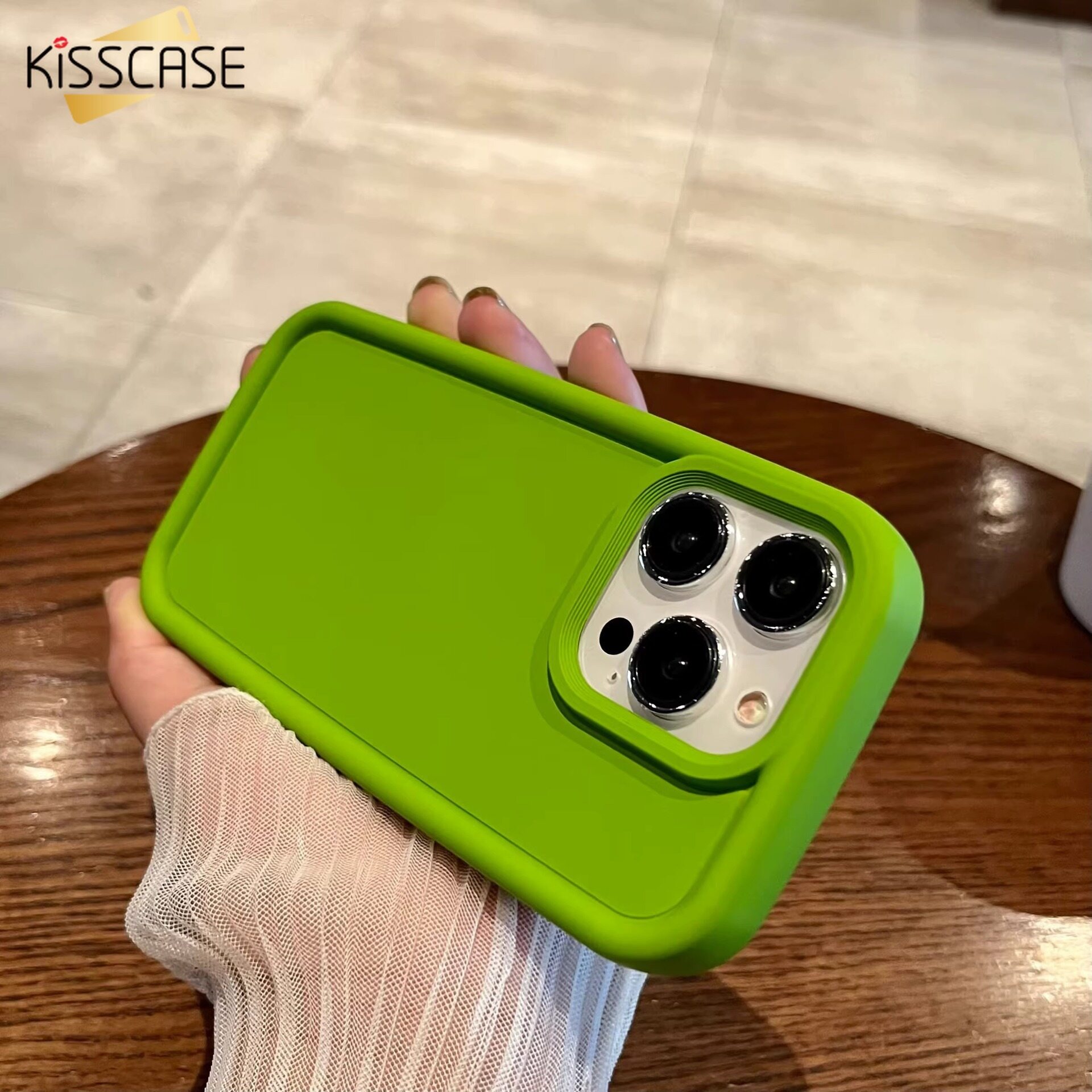 KISSCASE For iPhone 14 Pro Max Case Macaron Solid Color Silicone Shell Big Hole Soft Back Cover For Apple 14 13 12 11 XR XS Max X