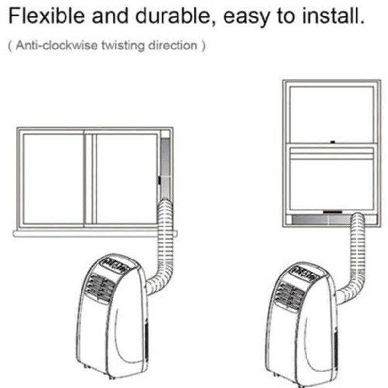 Adjustable Mobile Exhaust Duct Ventilator Pipe Hose Stretch for Air Conditioning