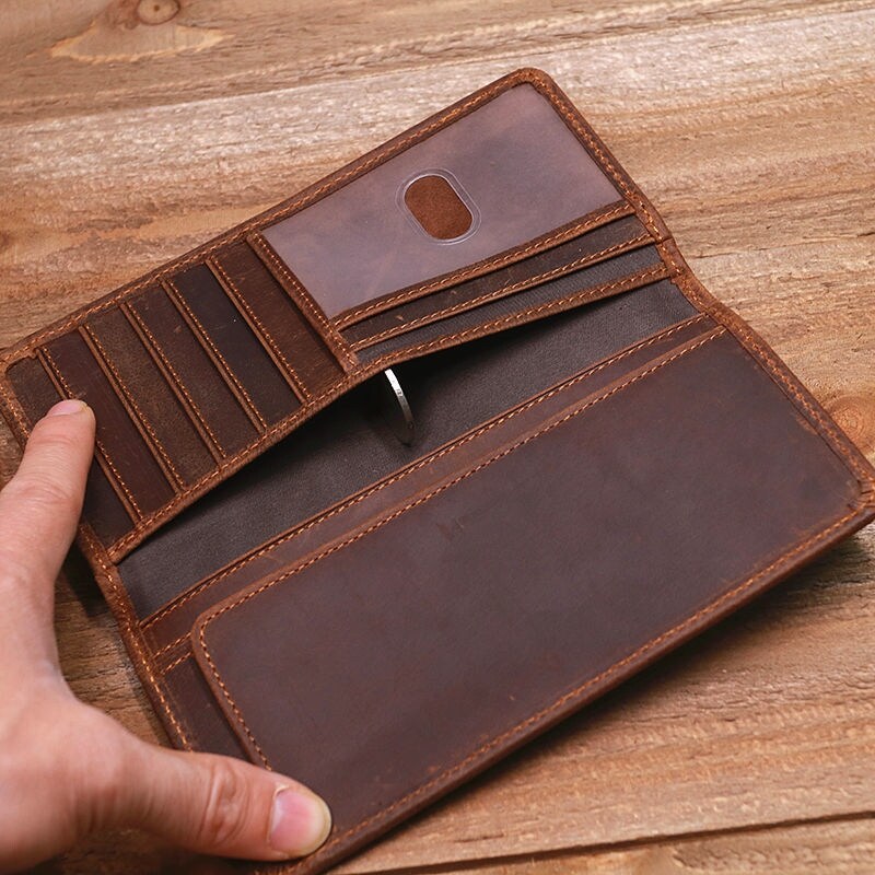 {Vv storage bag}Da Thật Nam 39; S Ví Dài
