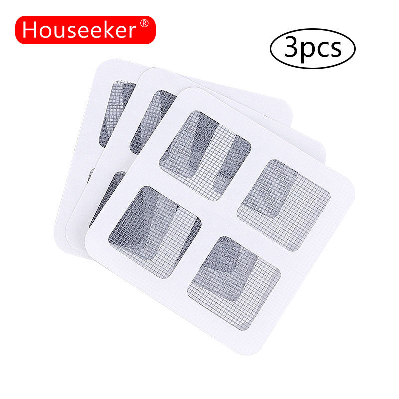Houseeker 3pcs Anti-Insect Fly Bug Door Window Mosquito Screen Net Repair Tape Patch Self Adhesive Repair Tape Window Repair Tool
