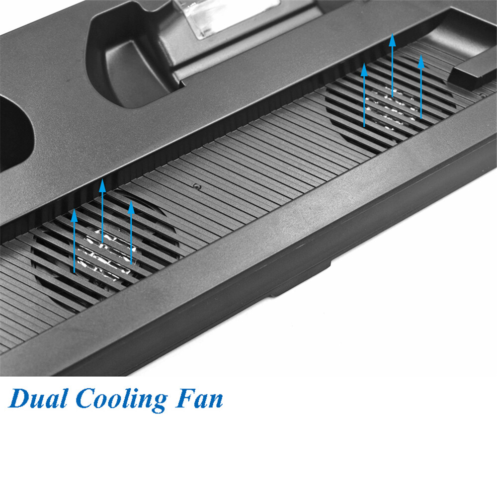 Đế Đứng Mỏng Cho PS4 Có Quạt Làm Mát Đế Sạc Bộ Điều Khiển Đế Sạc Cho Play Station 4 Slim Phụ Kiện Trò Chơi