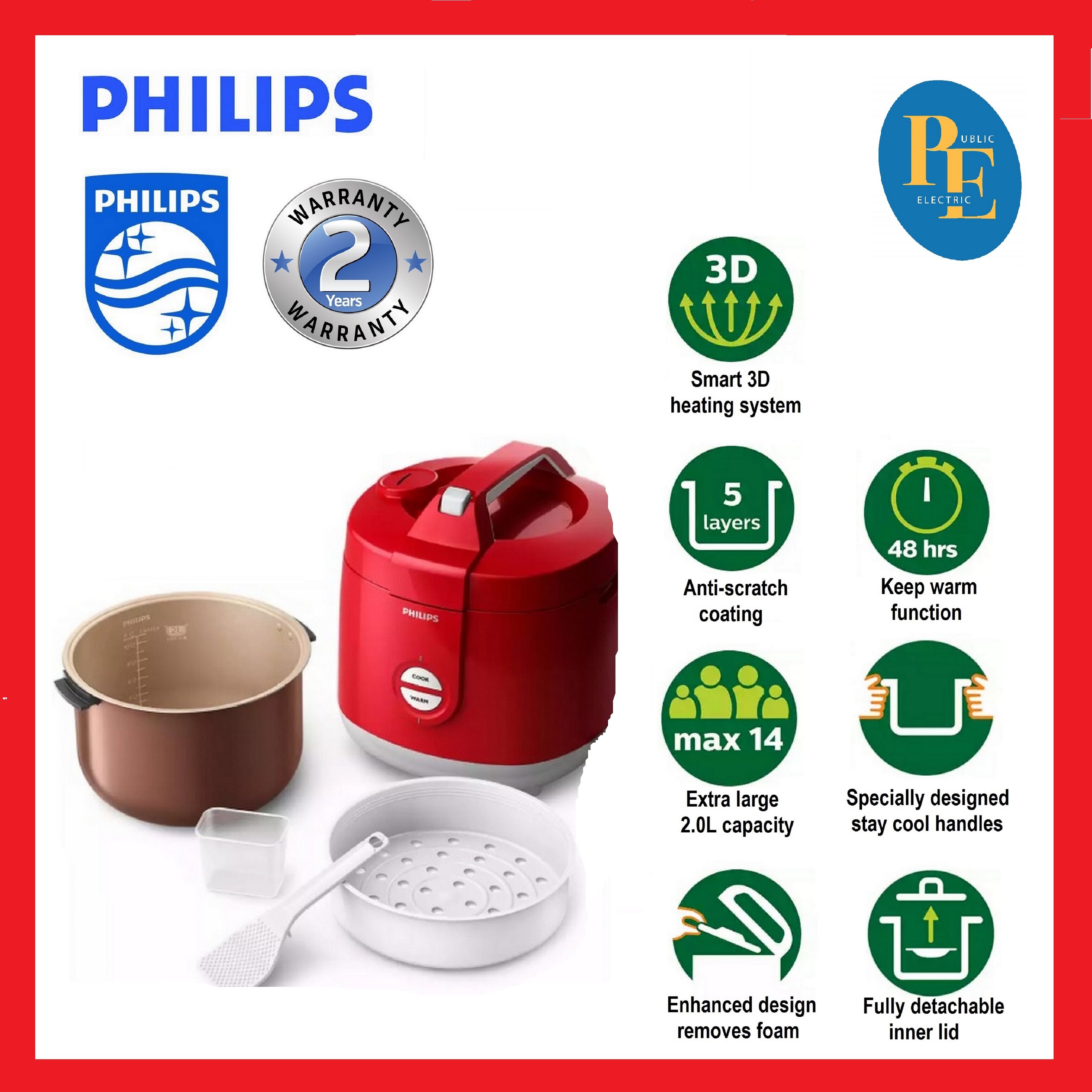 philips daily collection jar rice cooker