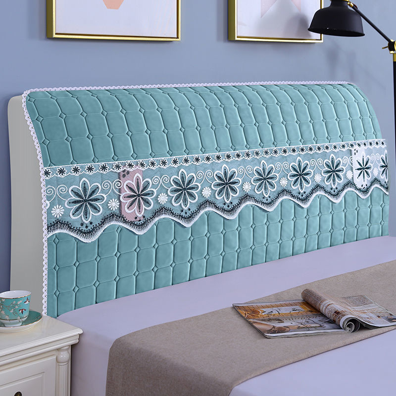 Bedside Cover Thickened All-inclusive Bedside Cover Wooden Bed European-style Soft Bag Universal Bedside Back Cover Dust-proof Protective Cover Universal
