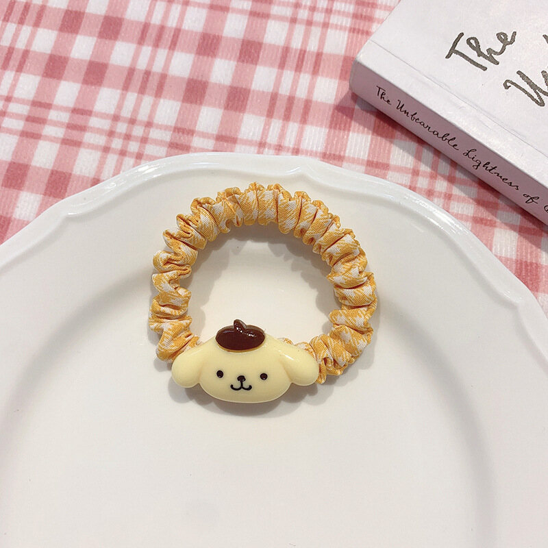Korean INS Style Cartoon Animal Hair bands Cute Candy-colored Elastic Hair Ties Girls Ponytail Holder Simple Hair Accessories
