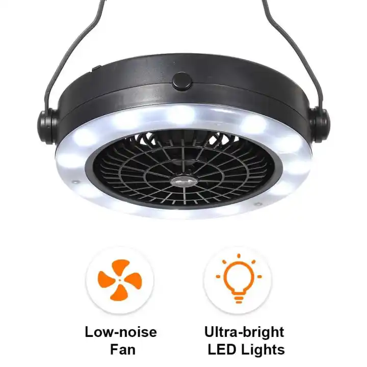 Hot Item Camping Lantern With Ceiling Fan Led Tent Light Fan
