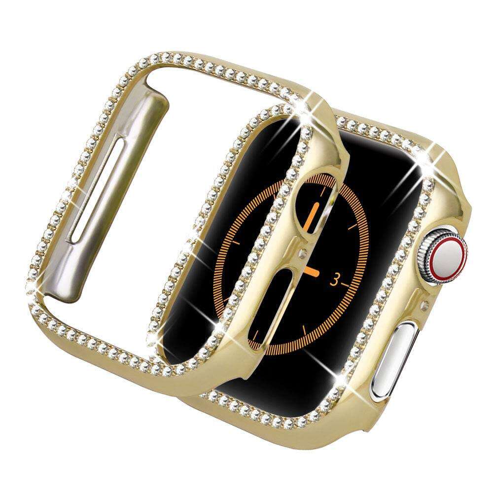 Advanced Diamond Watch Case for Apple Watch Ultra 49mm 44 42 40 38 41 45mm Hard PC Screen Protective Cover for Apple Watch Series 8 7 6 Se 5 4 3 2 1
