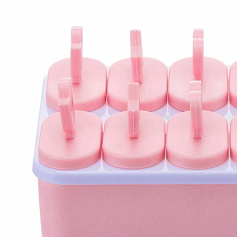 8-Cell Reusable Mould Tray DIY Popsicle Ice Cream Maker Square