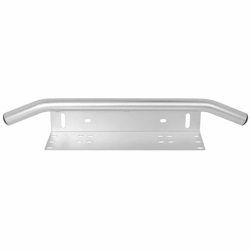 Car Front bumper License Plate Bracket Work Light Mount Holder Universal Silver