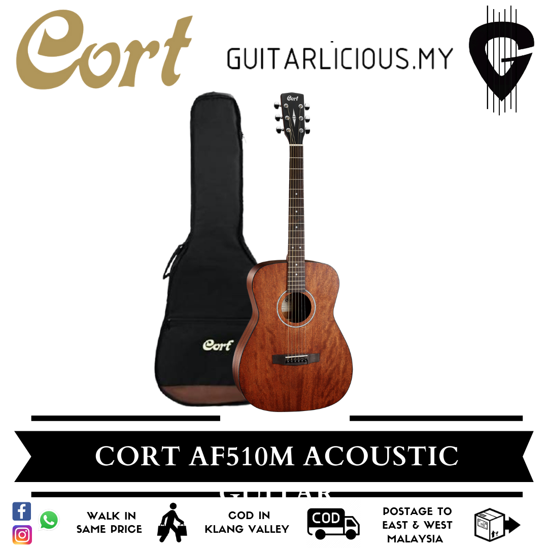 CORT AF510M Acoustic Guitar with Bag AF510M / AF510 Akustik gitar ...