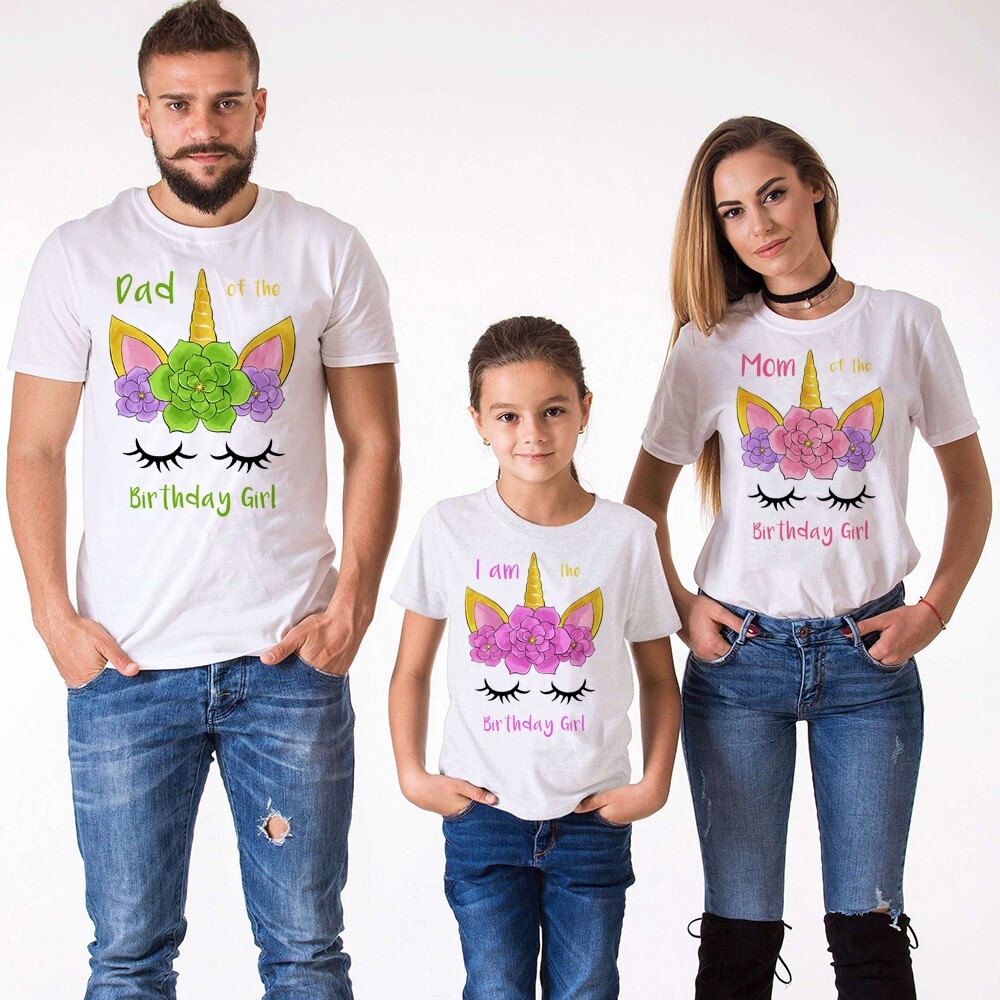 Mommy Daddy Daughter TShirt Birthday 