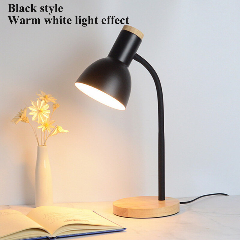 XINLANYASHE Night Light LED Table Lamp Bedroom Lamp Room Decor Night Light Bedside Lamp Bedroom Lamp Nordic Creative Desk Pelindung Mata LED Lamp University Dormitory Desk Lamp Desk Lamp Reading Lamp Set up a small table next to the bed.