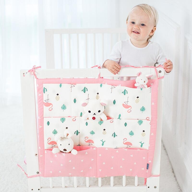 BÁO GIÁ TĂM BÔNG COTTON KUKU KU1104 60 CÂY | Shopee Lazada Sendo Tiki mới nhất 36 Muslin Cây Treo Giường Túi Lưu Trữ Cũi Giường Cho Bé Thương Hiệu Baby Cotton Crib Organizer 60*50Cm Đồ Chơi Tã Túi Cho Giường Cũi Cho Trẻ Em Thiết Lập