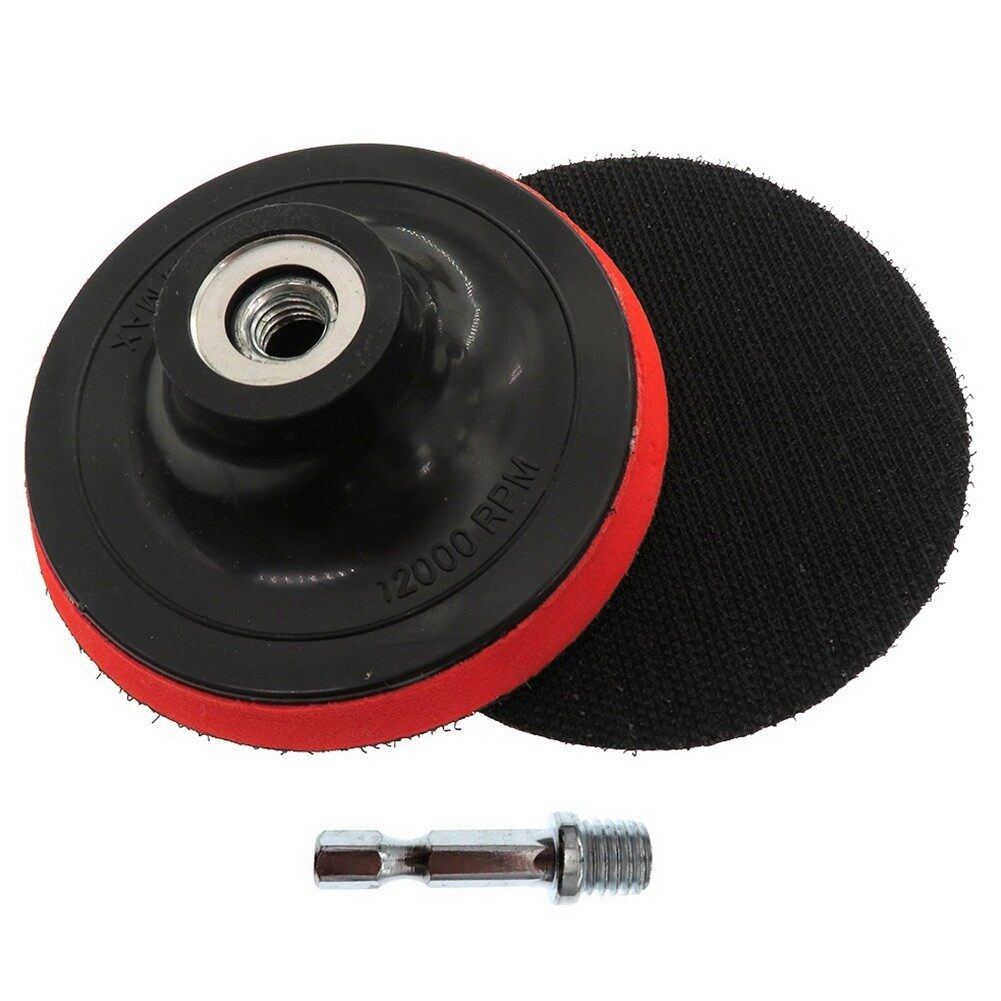 M10 Car Polisher Buffing Sanding Angle Grinder Hook Loop Backing Pad Discs