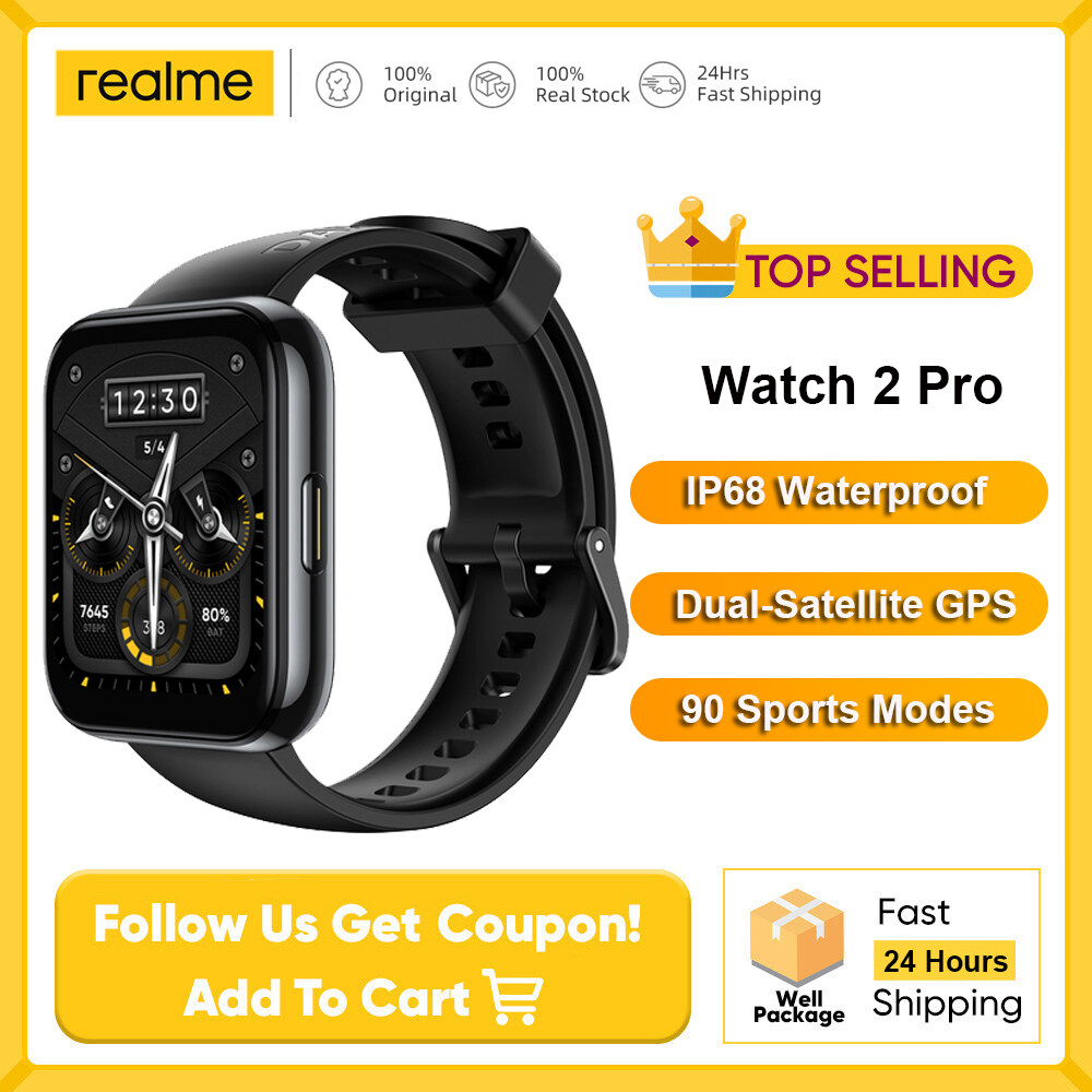 realme Watch 2 Pro Smart Watch GPS 90 Sport Modes 14day Battery Life