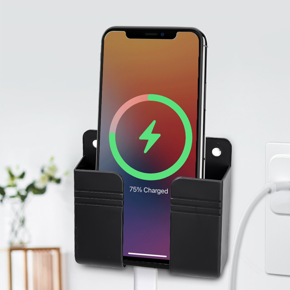 YESPERY Hộp Đựng Điều Khiển Từ Xa Sạc Điện Thoại Di Động Gắn Tường Đa Năng Giá Treo Khung Cắm