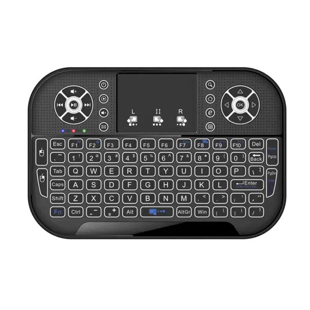 A8 Mini 2.4G Keyboard Backlight Bluetooth Air Mouse Wireless Touchable Remote Control For Smart TV Box Desktop Touchpad PC