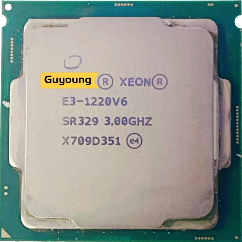 Yzx xeon e3 1220v6 e3-1220v6 e3 1220 v6 cpu 3.00ghz 8m 72w lga1151 e3-1220 v6 quad-core processor