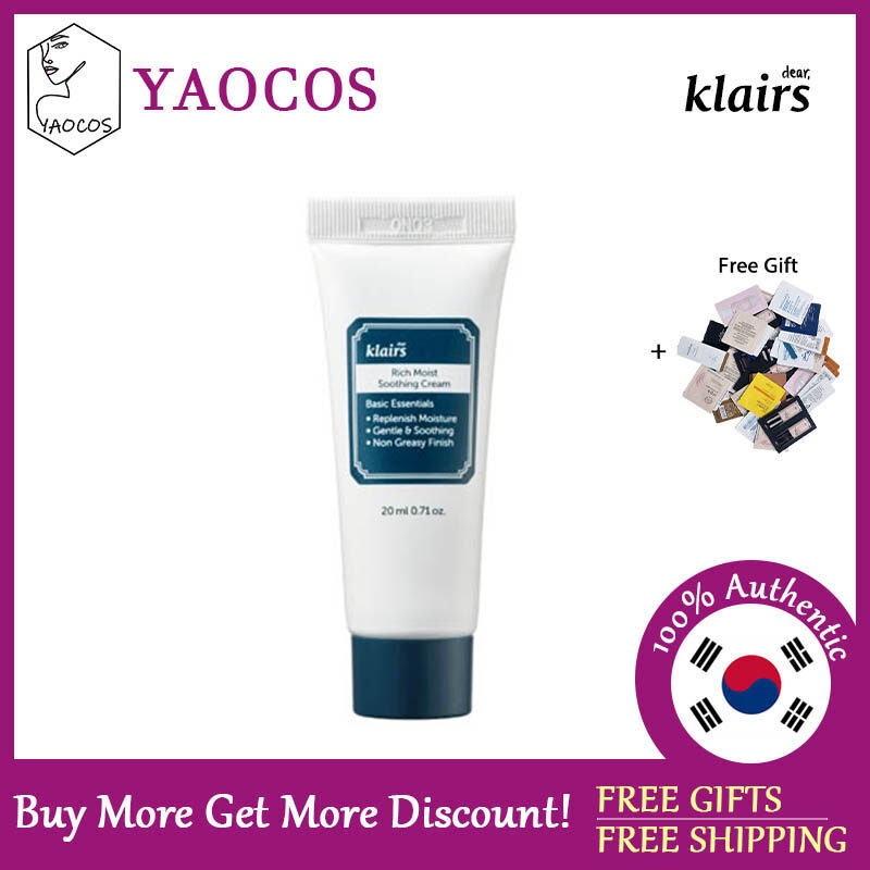 [Thân yêu, klairs] Kem làm dịu ẩm phong phú 80ml/20ml