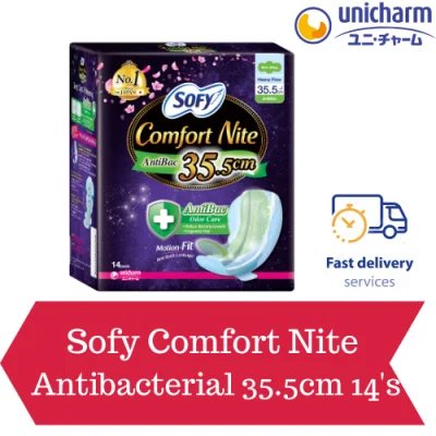 Sofy Comfort Nite 35.5cm Antibacterial 14's