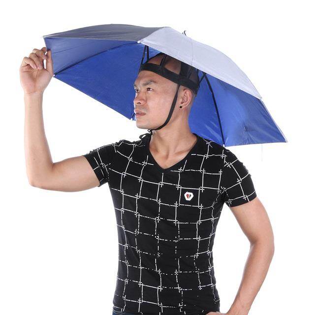 95/77/69cm Outdoor Foldable Umbrella Hat Fishing Hat Portable Golf Cycling Hiking Camping Shade Novelty Sun Head Hats