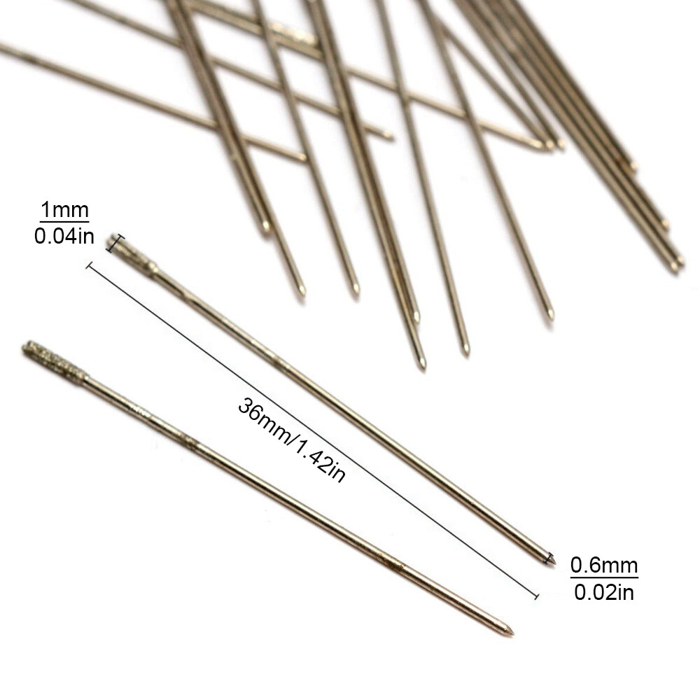 20 cái 1 mét Mini mũi khoan siêu nhỏ đồ trang sức mũi khoan mũi khoan xoắn Kim Cương Đá Mũi khoan HSS bits