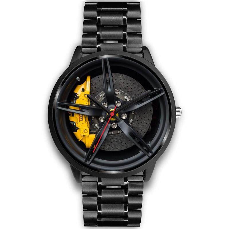 Unique Sport Men Watch Car Wheel Hip Hop Watch Steel Strap Quartz Wristwatch Student 2019 New Products Tik Tok Relogio Masculino Malaysia