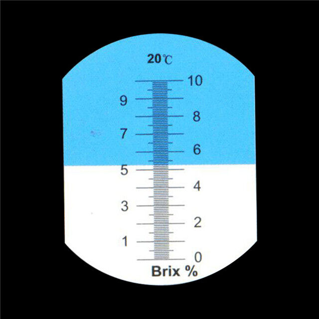 Yieryi Sugar Meter, Sugar Refractometer 0-10% Brix Refractometer for Juice, Liquid, Beverage, Lab
