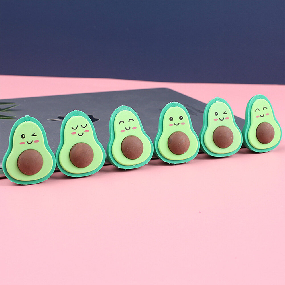 Sanhe Eraser Avocado Cartoon Student Prizes Custom Gifts School Supplies Children’s Creative Stationery