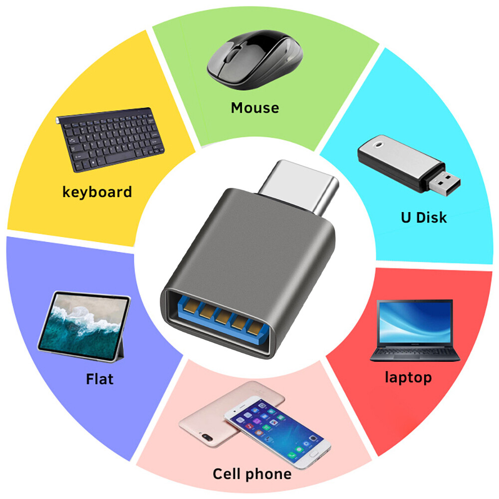 Bộ chuyển đổi OTG Type-C để bộ chuyển đổi USB ổ cứng usb3.2 bàn phím và chuột điện thoại Phablet với đầu nối USB