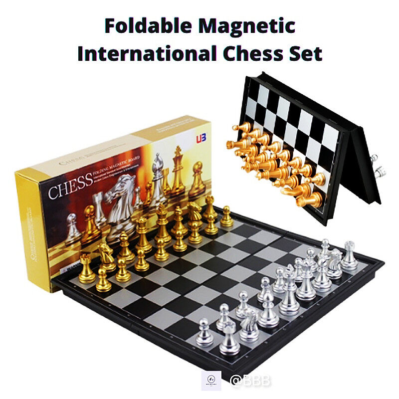 Atosa Chess 23X17Cm Magnetic Interactive Board Game Golden