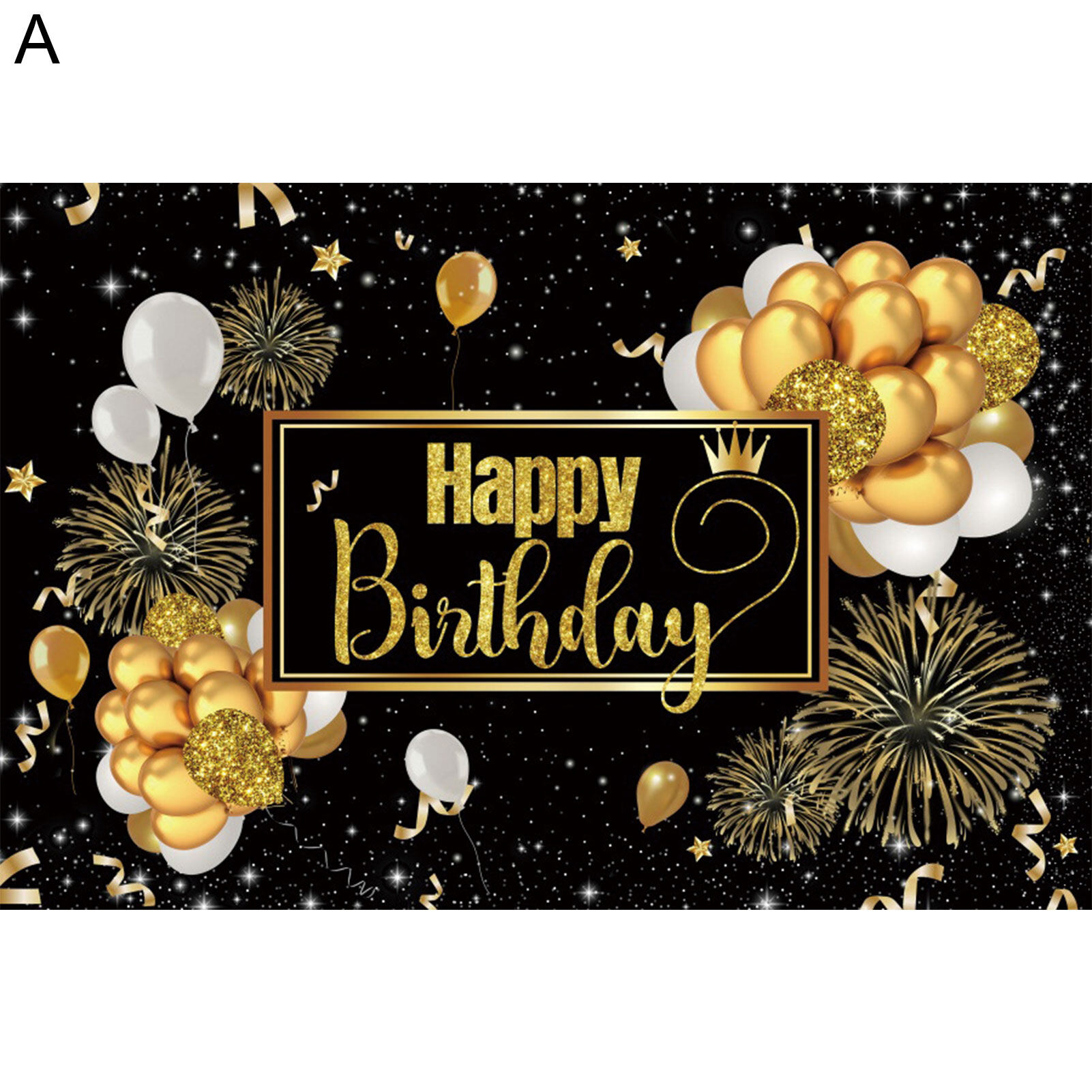 microgood Happy Birthday Backdrop Banner Background Cloth Photo Props Party Decoration