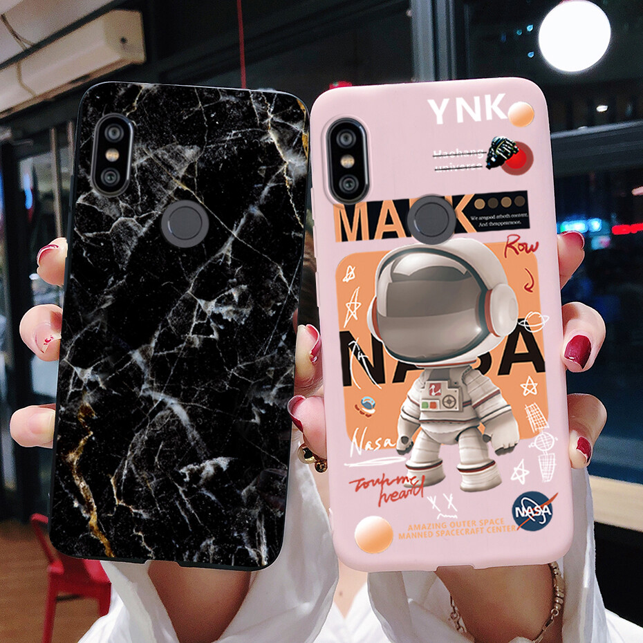 Case For Xiaomi Redmi Note Redmi Note Pro Casing Black Astronaut  Marble Soft Silicone Phone Case Back Cover
