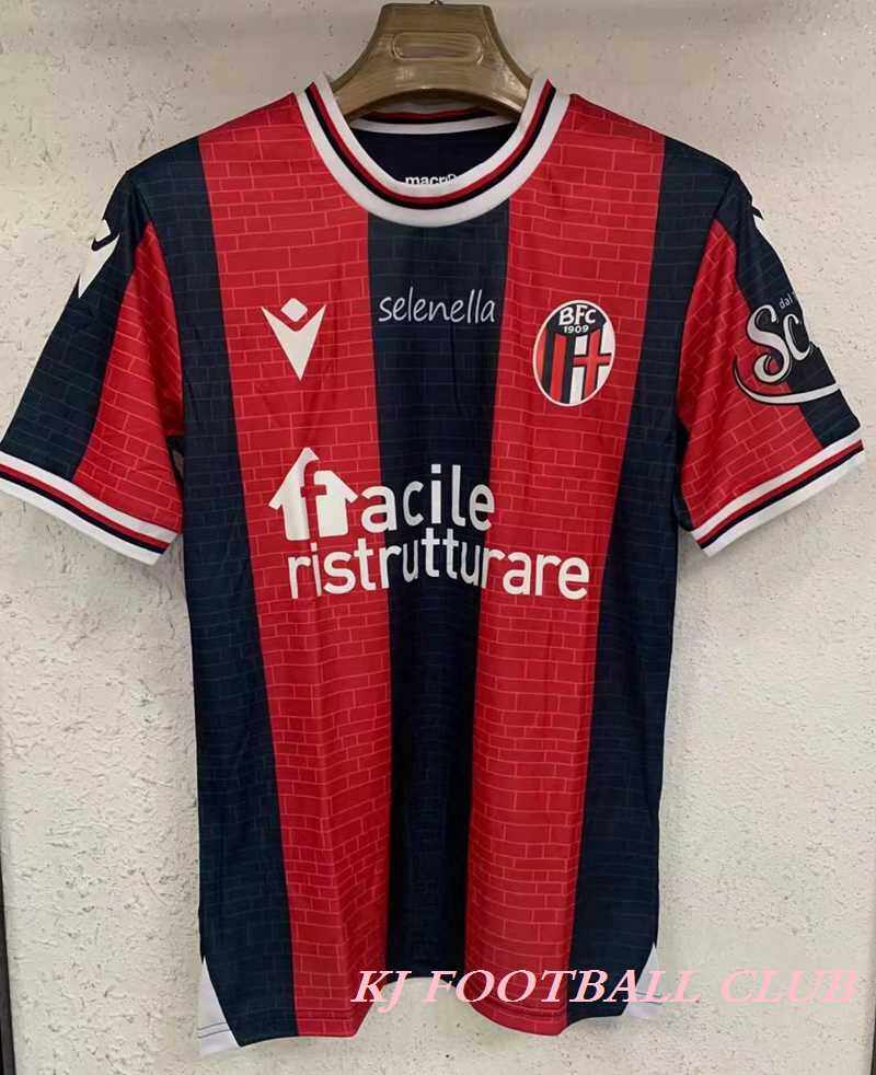 2122 Bologna Home Soccer Jersey Thai Quality Football Jersey Shirt