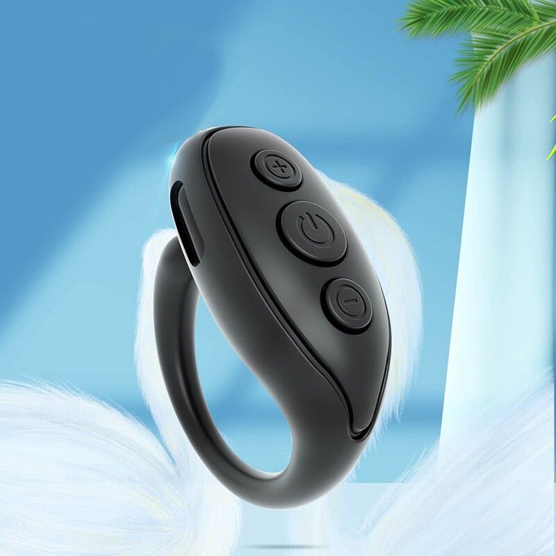 Bluetooth Remote Control Page Turner, Cell Phone Camera Shutter Selfie Remote, Smart Ring Remote for IPhone IPad