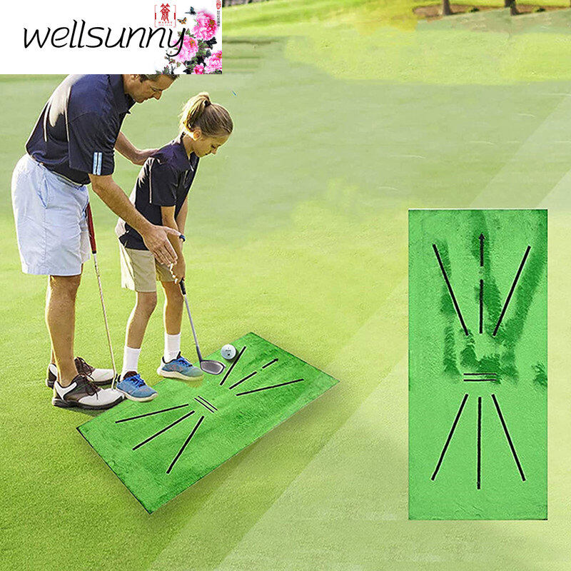 Wellsunny Thảm Đánh Golf Có Thể Gập Lại Thảm Tập Đánh Golf Di Động Hỗ Trợ Tập Swing